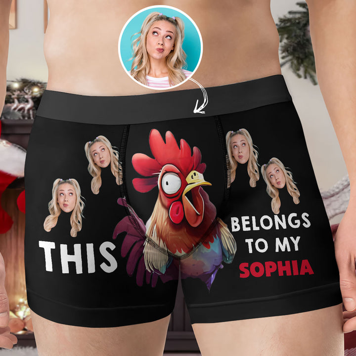 It Belongs To Her - Personalized Custom Men's Boxer Briefs - Gift For Couple, Boyfriend, Husband