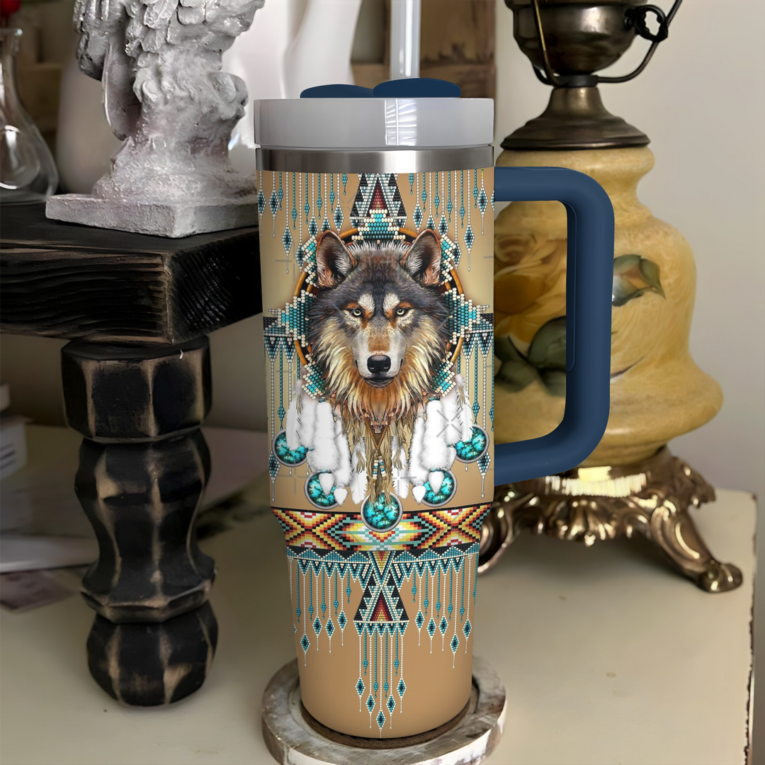Proud Wolves - Tumbler with Handle - NCU0DK015