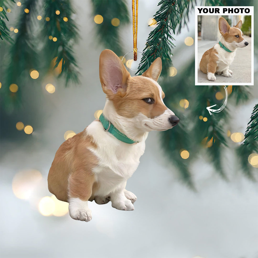 Pawsome Moments - Personalized Photo Mica Ornament - Christmas Gift For Dog Lovers, Dog Mom, Dog Dad