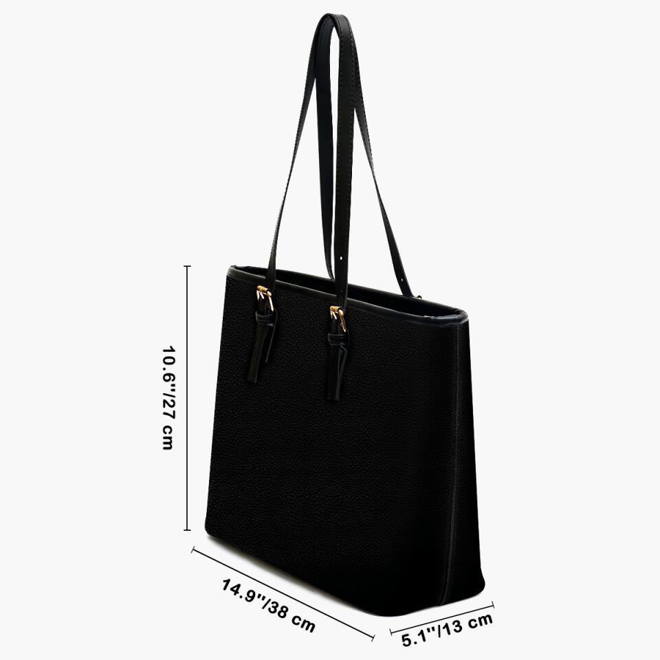 Personalized Leather Bucket Bag - Gift For Cat Lover - Witch By Nature