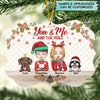 Personalized Mica Ornament - Gift For Dog Lover - You &amp; Me And The Dogs