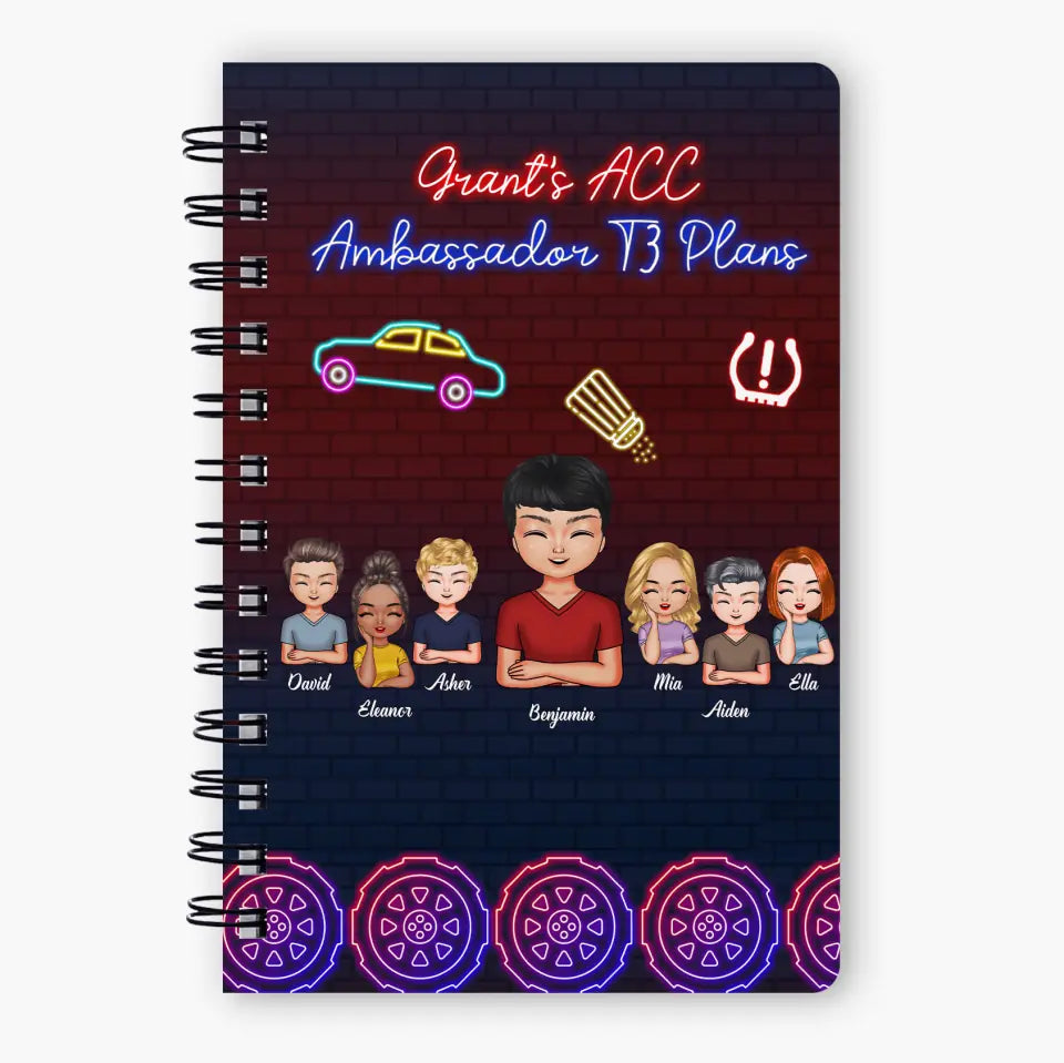 Personalized Spiral Journal - Gift For Colleague - Grant Made Us ACC