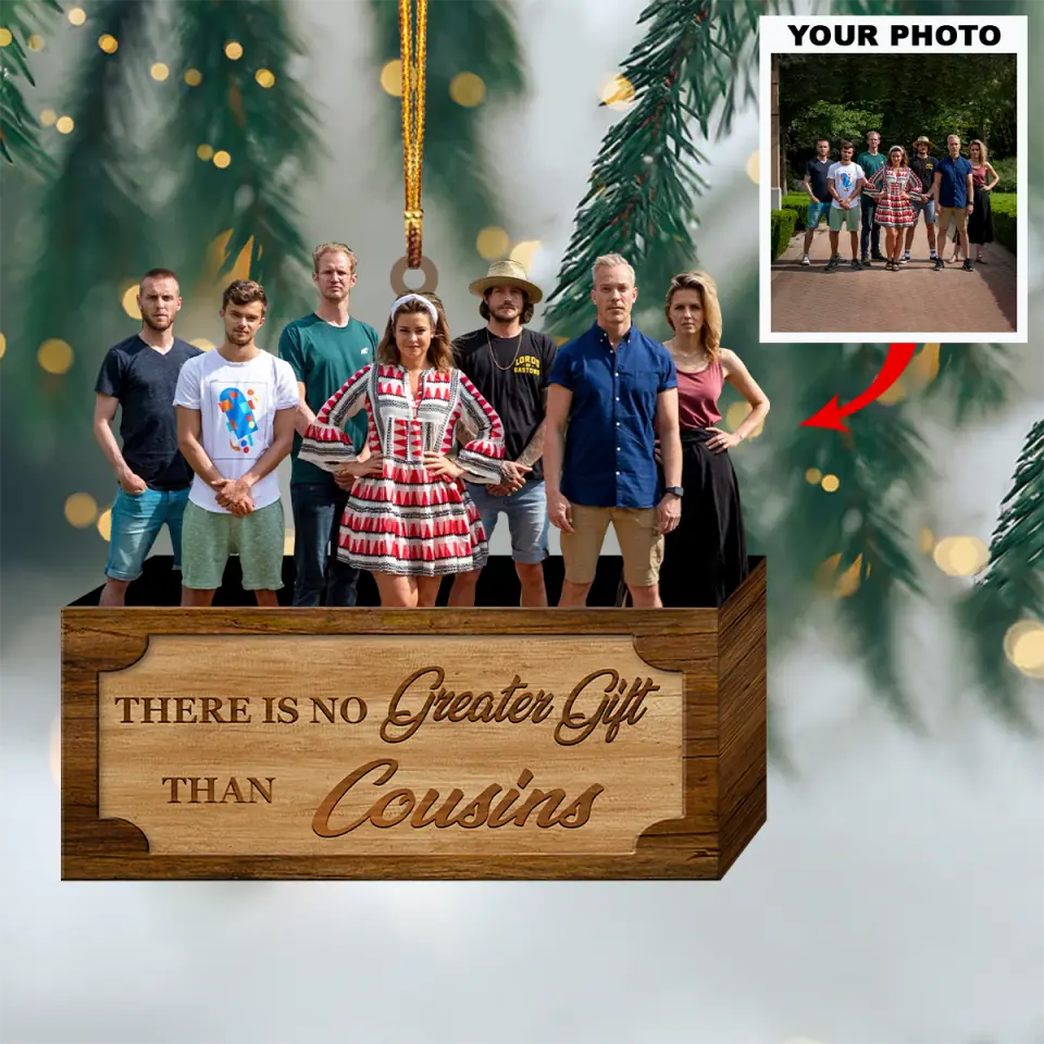 Personalized Ornament - Family Christmas - There is no greater