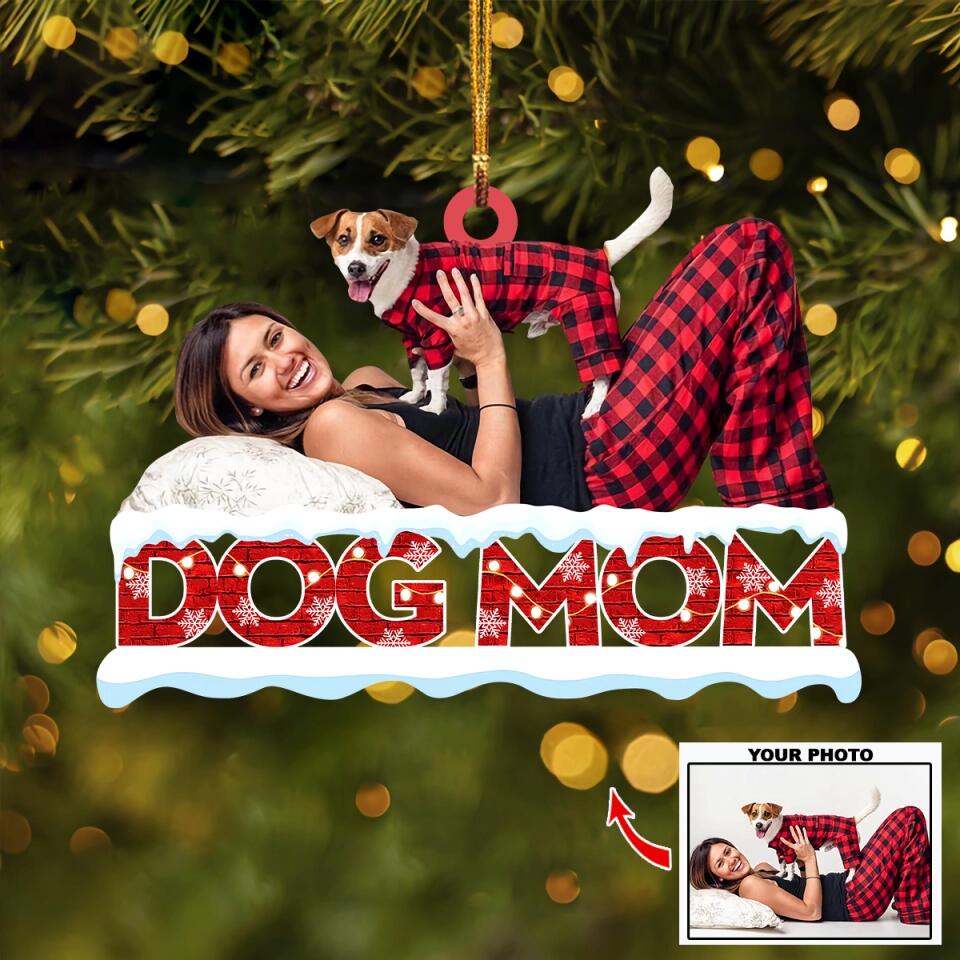 Personalized Photo Mica Ornament - Gift For Dog Lover - Dog Mom ARND005 AGCHD006
