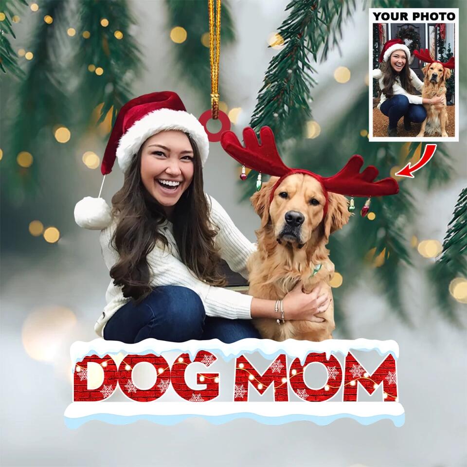 Personalized Photo Mica Ornament - Gift For Dog Lover - Dog Mom ARND005 AGCHD006