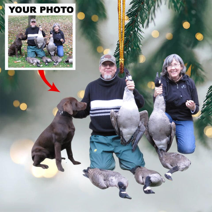 Personalized Photo Mica Ornament - Gift For Hunting Lover - Wild Hunting ARND036