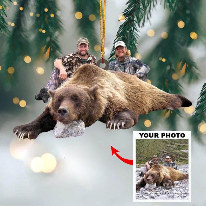 Personalized Photo Mica Ornament - Gift For Hunting Lover - Wild Hunting ARND036
