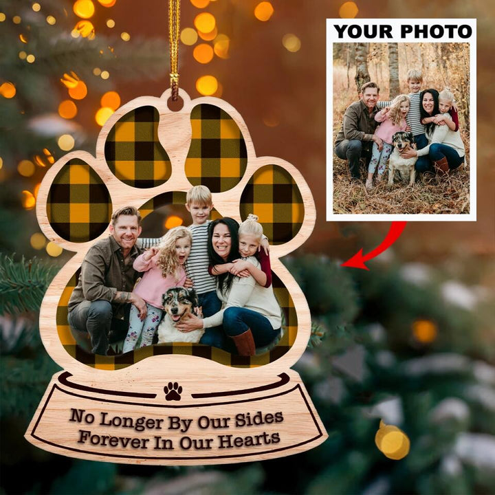 Personalized Photo Mica Ornament - Gift For Dog Lover - No Longer By Our Side ARND0014 AGCPD006