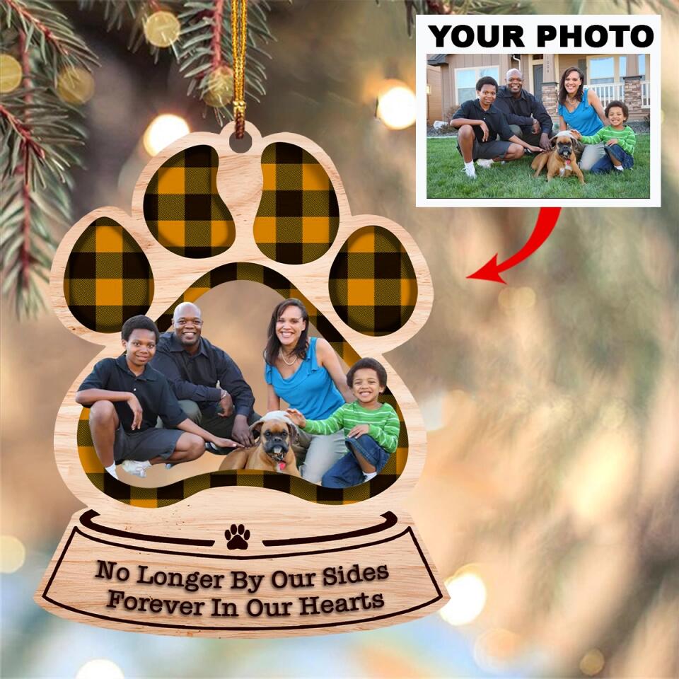 Personalized Photo Mica Ornament - Gift For Dog Lover - No Longer By Our Side ARND0014 AGCPD006