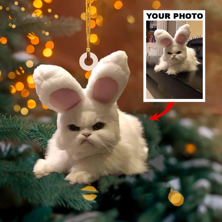 Personalized Photo Mica Ornament - Gift For Dog & Cat Lover - Funny Dog Cat ARND018