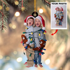 Personalized Photo Mica Ornament - Gift For Family Member - Funny Christmas Moments ARND005