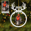 Personalized Photo Mica Ornament - Gift For Hunting Lover - Love Being A Hunter ARND0014 AGCPD014