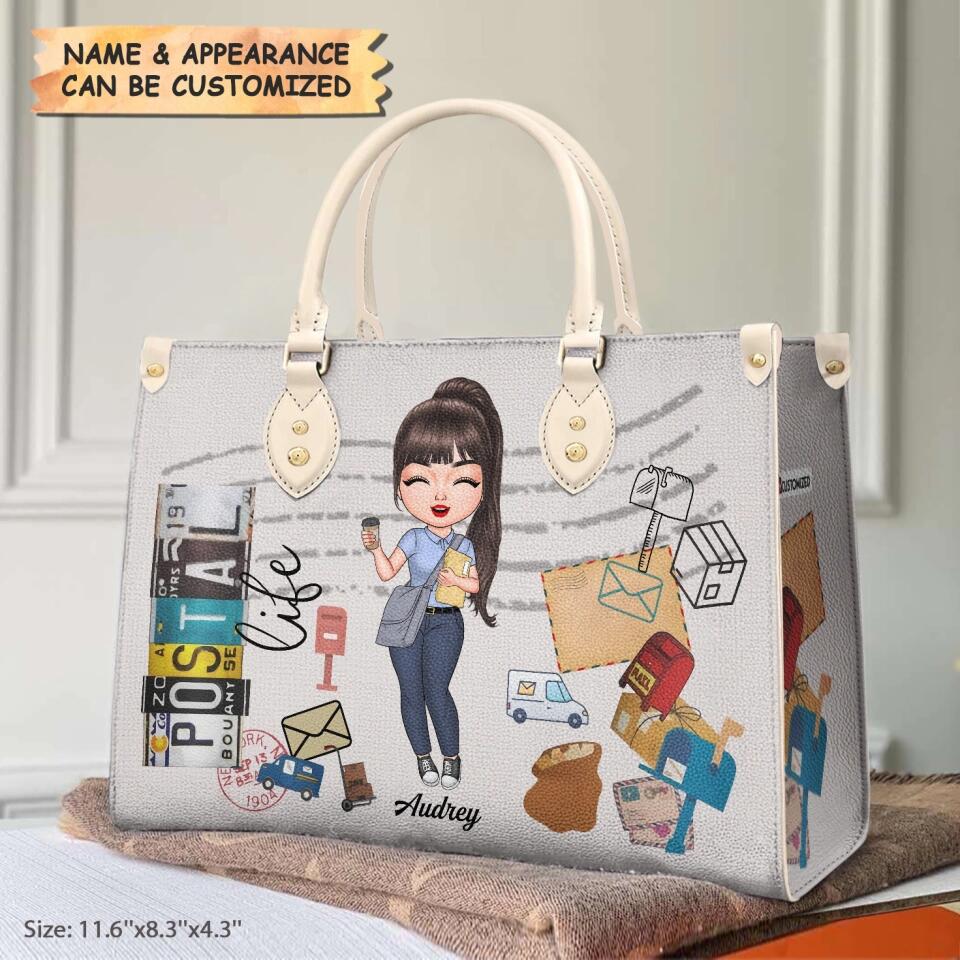 Personalized Leather Bag - Gift For Postal Worker - Being A Postal Worker ARND0014
