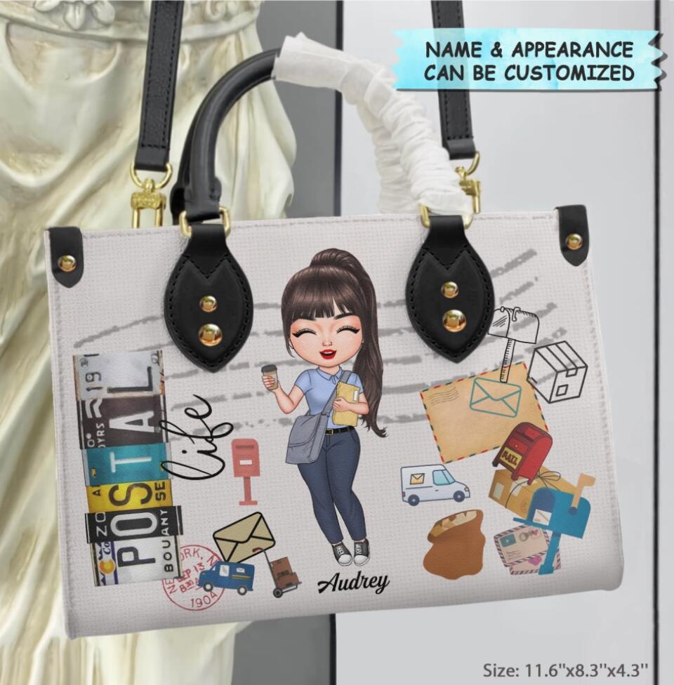 Personalized Leather Bag - Gift For Postal Worker - Being A Postal Worker ARND0014