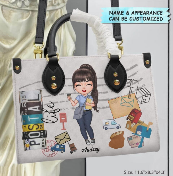 Personalized Leather Bag - Gift For Postal Worker - Being A Postal Worker ARND0014