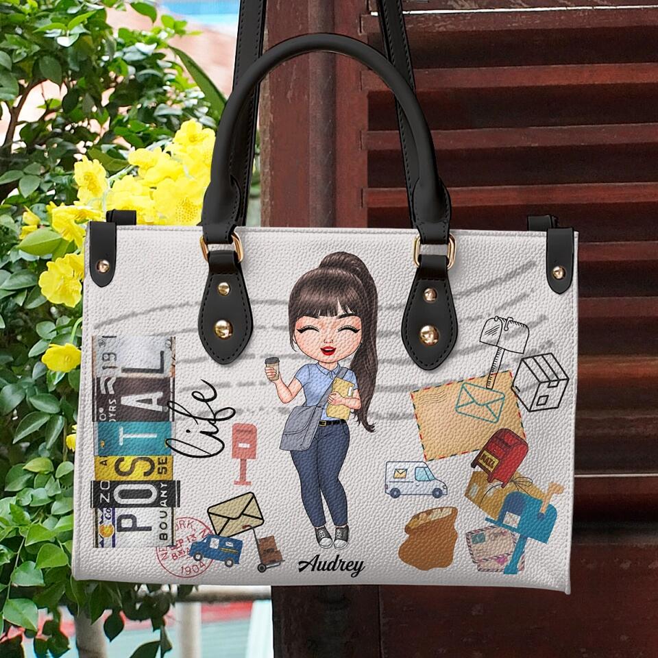 Personalized Leather Bag - Gift For Postal Worker - Being A Postal Worker ARND0014