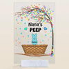 Grandma&#39;s Peeps - Personalized Acrylic Plaque - Easter Gift For Grandma, Mom