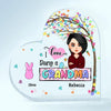 I Love Being A Grandma - Personalized Heart-shaped Acrylic Plaque - Easter Gift For Grandma &amp; Mom