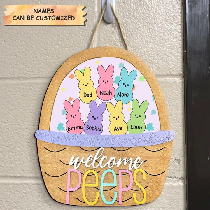 Welcome To Our Home Easter - Personalized Door Sign - Easter Gift For Family Member