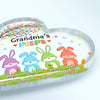 Grandma&#39;s Peeps  - Personalized Heart-shaped Acrylic Plaque - Easter Gift For Family