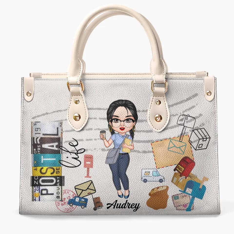 Personalized Leather Bag - Gift For Postal Worker - Being A Postal Worker ARND0014