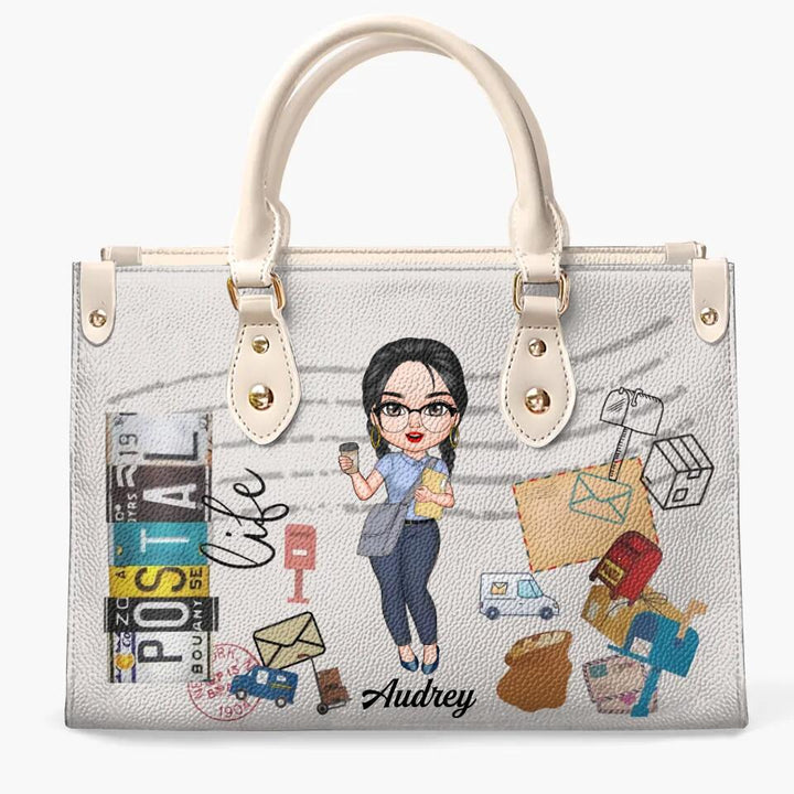 Personalized Leather Bag - Gift For Postal Worker - Being A Postal Worker ARND0014