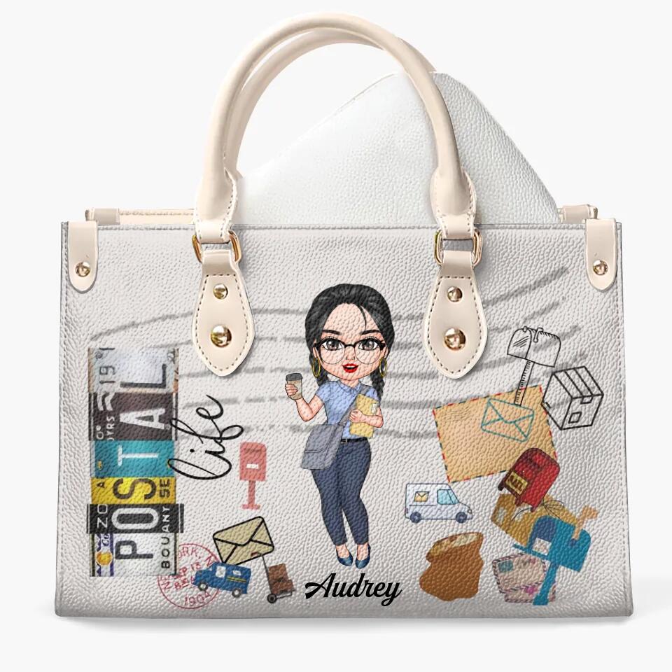 Personalized Leather Bag - Gift For Postal Worker - Being A Postal Worker ARND0014