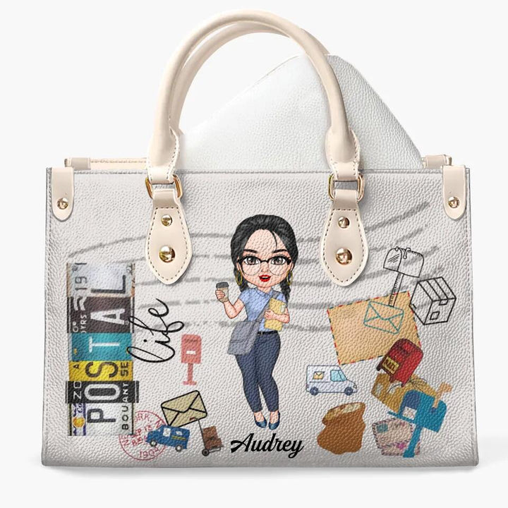 Personalized Leather Bag - Gift For Postal Worker - Being A Postal Worker ARND0014