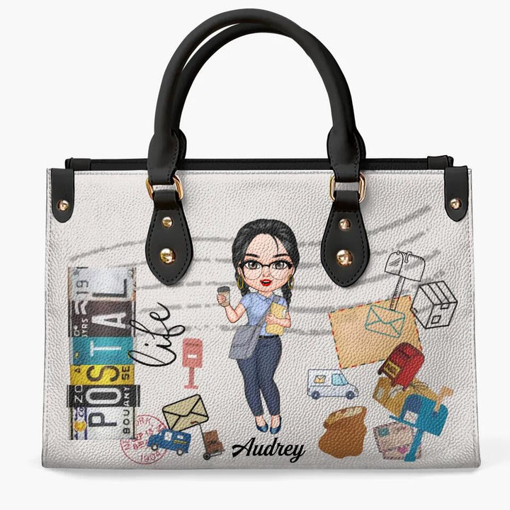 Personalized Leather Bag - Gift For Postal Worker - Being A Postal Worker ARND0014