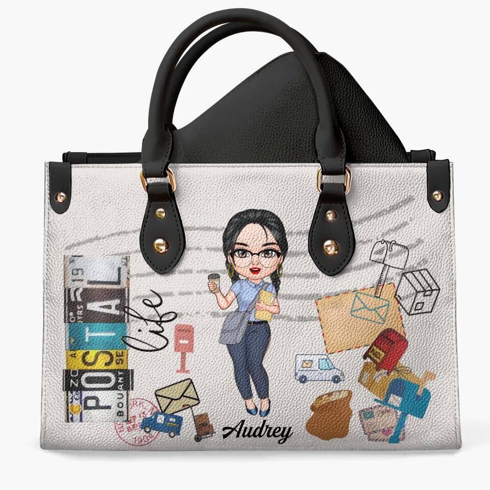 Personalized Leather Bag - Gift For Postal Worker - Being A Postal Worker ARND0014