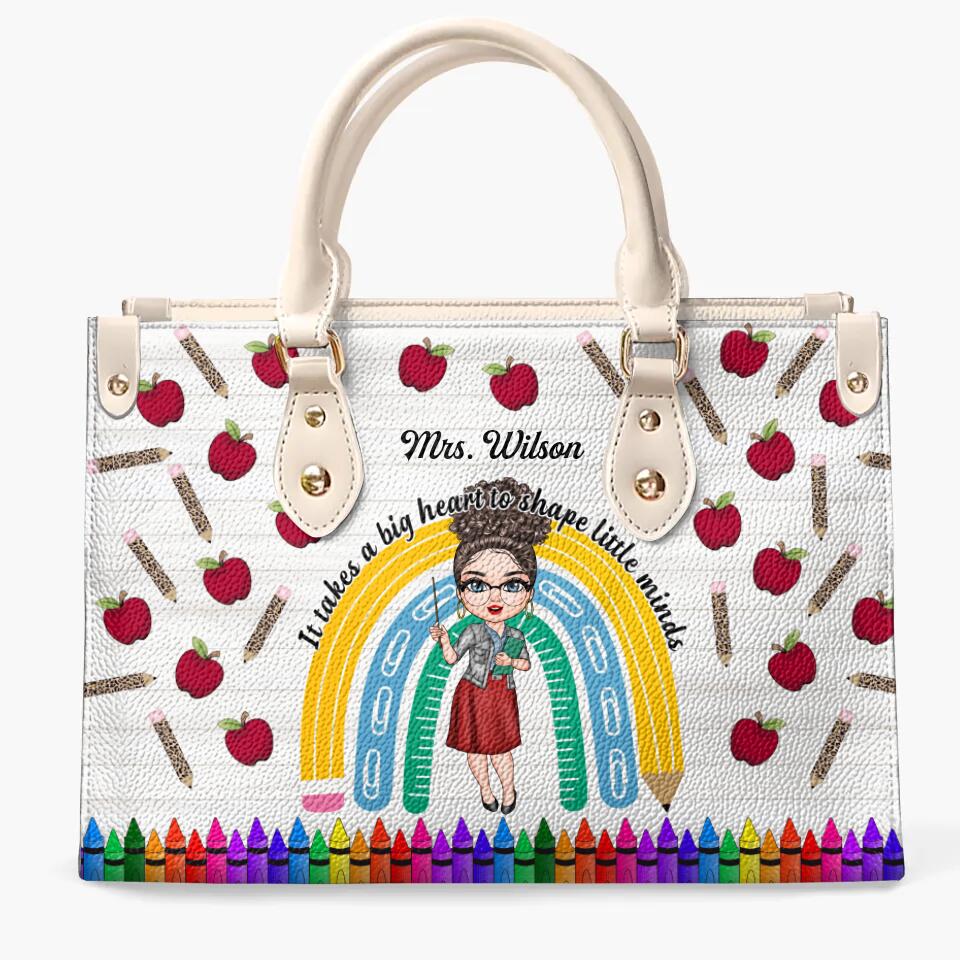 Personalized Leather Bag - Gift For Teacher - Being A Teacher