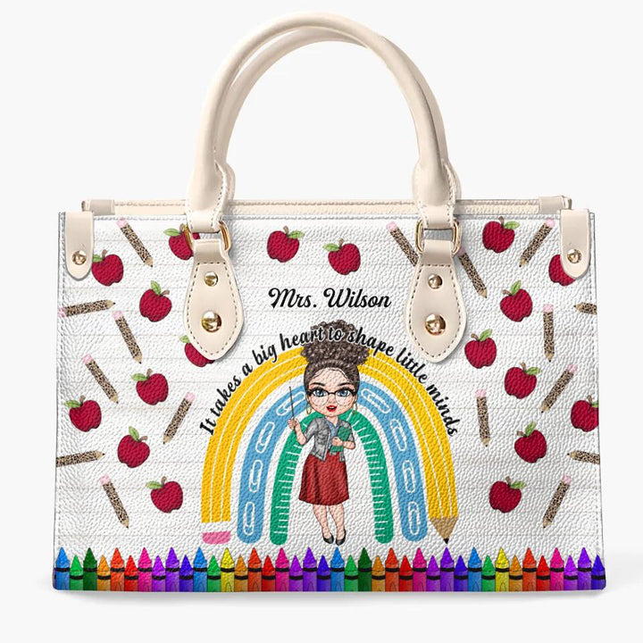 Personalized Leather Bag - Gift For Teacher - Being A Teacher