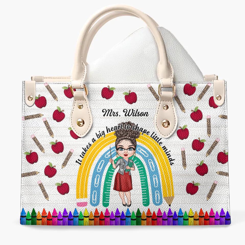 Personalized Leather Bag - Gift For Teacher - Being A Teacher