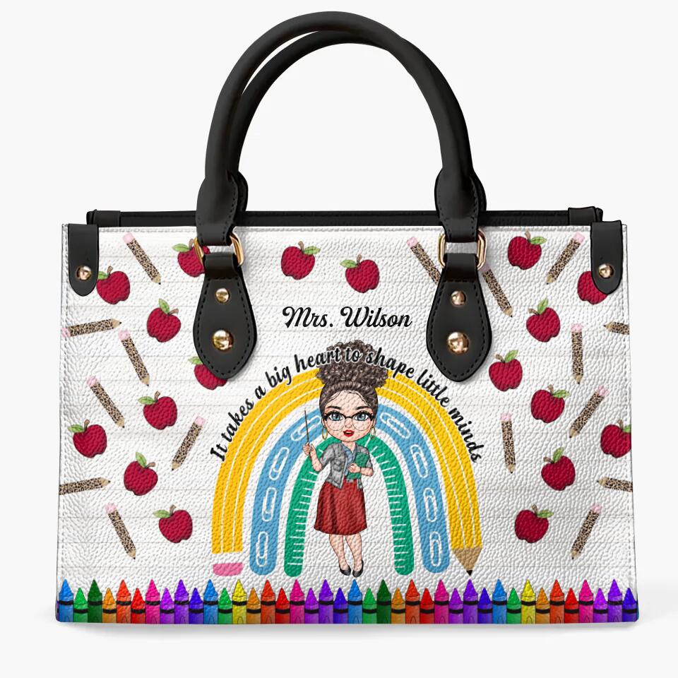 Personalized Leather Bag - Gift For Teacher - Being A Teacher