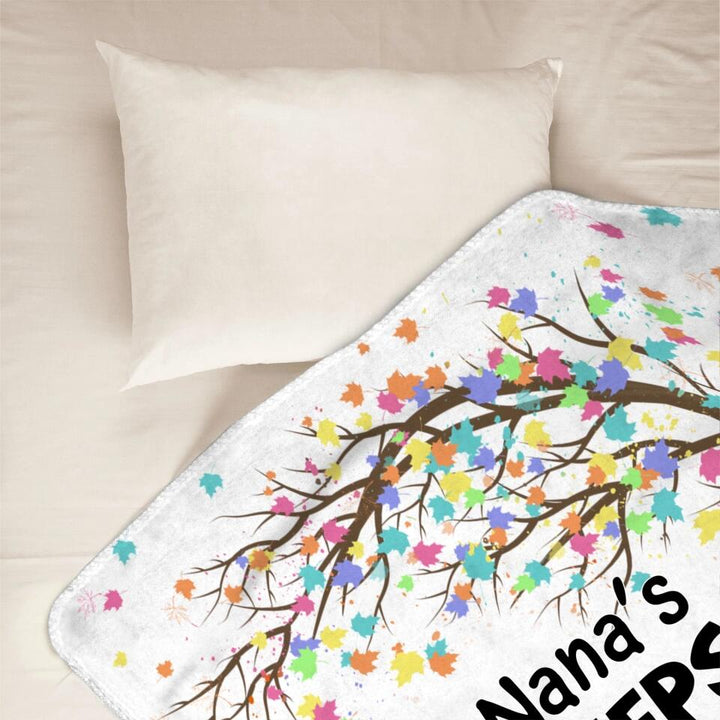 Grandma's Peeps - Personalized Blanket - Easter Gift For Mom & Grandma