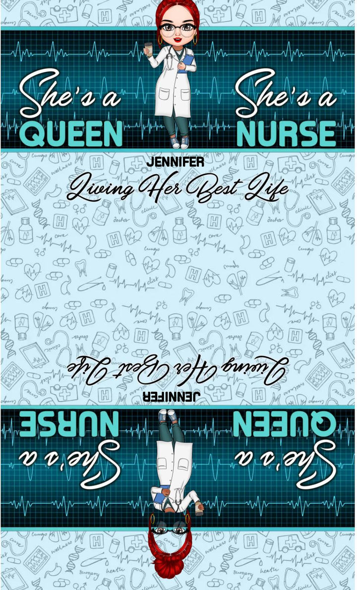 Personalized Leather Bag - Gift For Nurse - Living Her Best Life ARND018