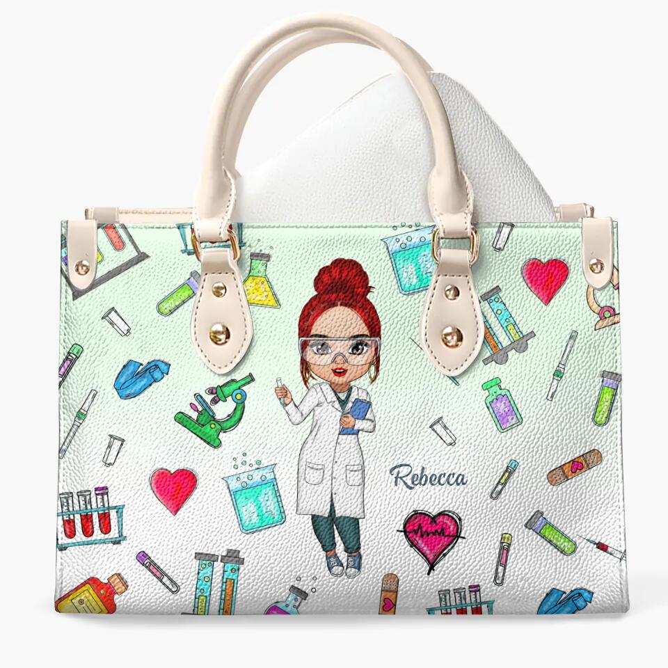 Personalized Leather Bag - Gift For Lab Tech - Being A Lab Tech ARND018