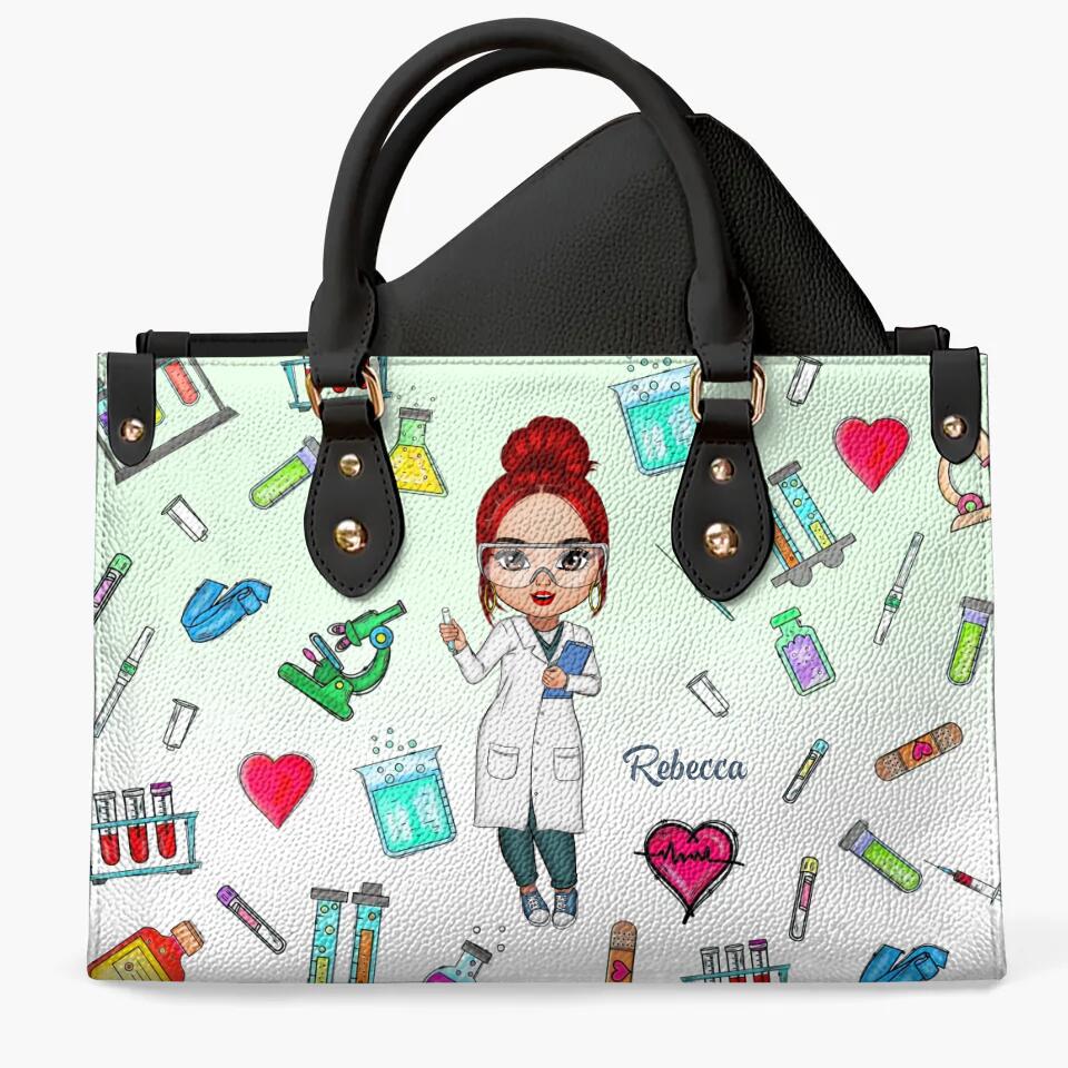 Personalized Leather Bag - Gift For Lab Tech - Being A Lab Tech ARND018