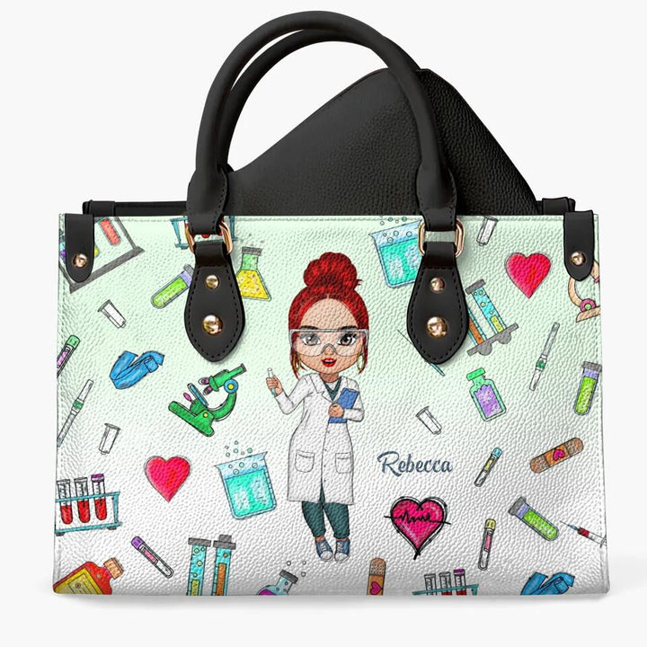 Personalized Leather Bag - Gift For Lab Tech - Being A Lab Tech ARND018
