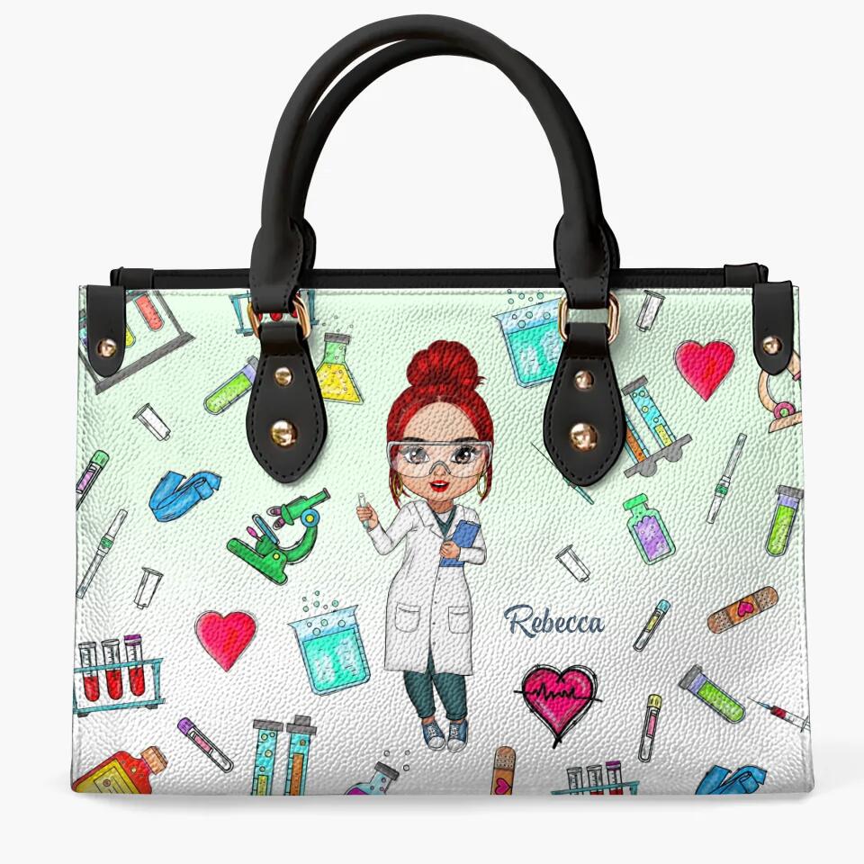 Personalized Leather Bag - Gift For Lab Tech - Being A Lab Tech ARND018