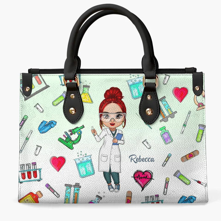 Personalized Leather Bag - Gift For Lab Tech - Being A Lab Tech ARND018
