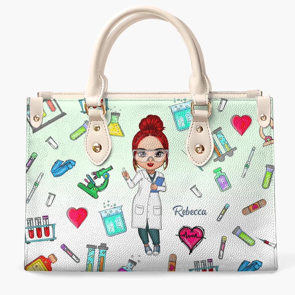 Personalized Leather Bag - Gift For Lab Tech - Being A Lab Tech ARND018
