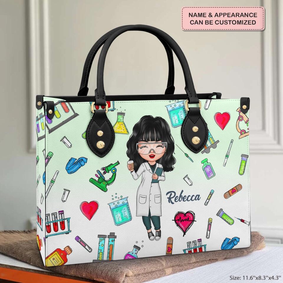 Personalized Leather Bag - Gift For Lab Tech - Being A Lab Tech ARND018