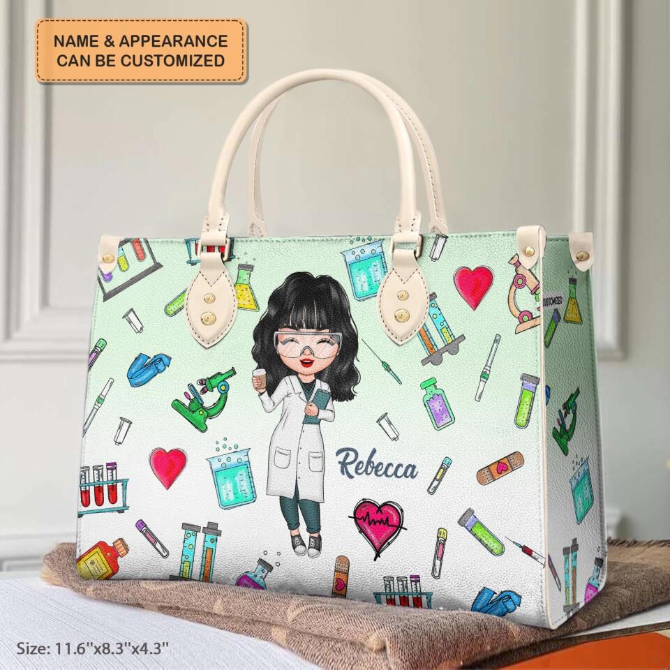 Personalized Leather Bag - Gift For Lab Tech - Being A Lab Tech ARND018