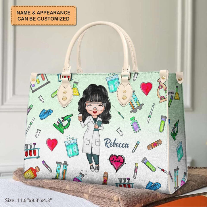 Personalized Leather Bag - Gift For Lab Tech - Being A Lab Tech ARND018
