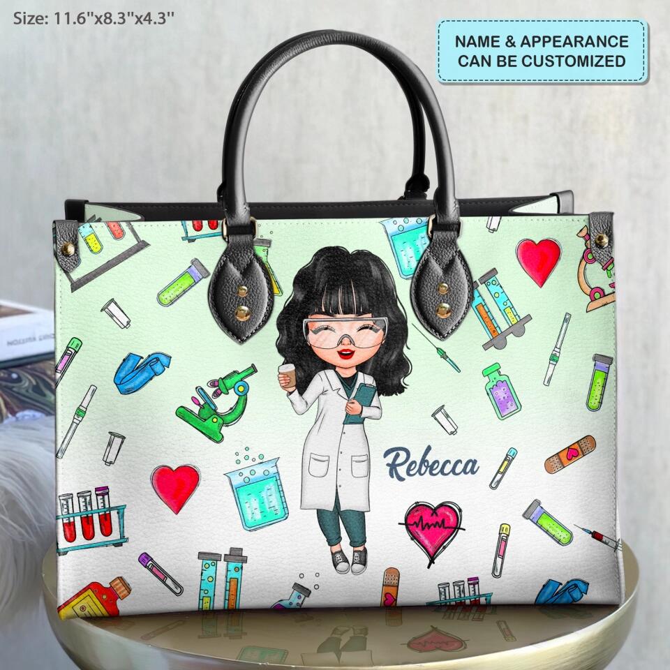 Personalized Leather Bag - Gift For Lab Tech - Being A Lab Tech ARND018