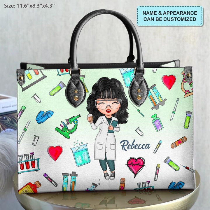 Personalized Leather Bag - Gift For Lab Tech - Being A Lab Tech ARND018
