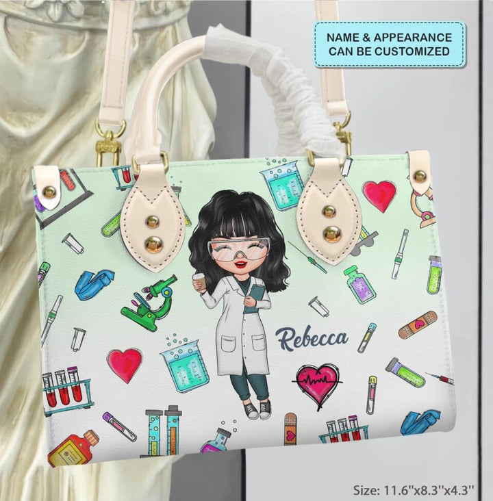 Personalized Leather Bag - Gift For Lab Tech - Being A Lab Tech ARND018