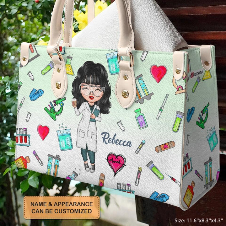 Personalized Leather Bag - Gift For Lab Tech - Being A Lab Tech ARND018