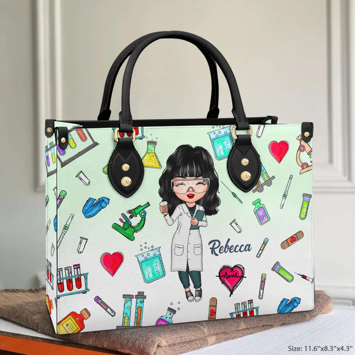 Personalized Leather Bag - Gift For Lab Tech - Being A Lab Tech ARND018